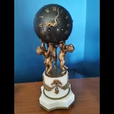 Pendule de cheminée dorée France XIXe