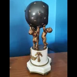 Pendule de cheminée dorée France XIXe