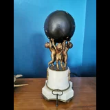 Pendule de cheminée dorée France XIXe