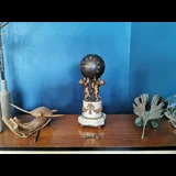 Pendule de cheminée dorée France XIXe